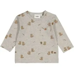 Shirt langarm mit Tasche Biber