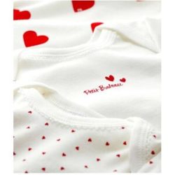 Petit Bateau - Multipack, Bodys, kurzarm, 24M, Weiss Bedruckt