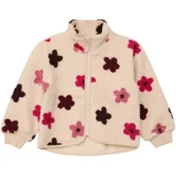 Plüschjacke Blumen