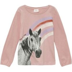 Shirt langarm Pferd Regenbogen