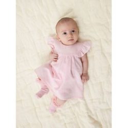 name it Kleid mit Flügelarm rosa