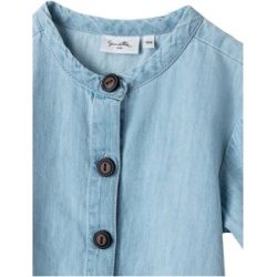 Sanetta Pure Jeanskleid kurzarm denim