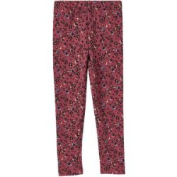 Fleece-Leggings gefüttert Blumen