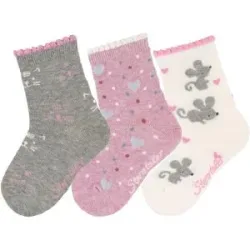 3er-Pack Socken Maus