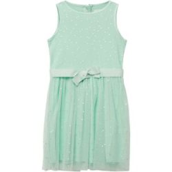 Kleid ohne Arm mit Glitzer-Tüllrock