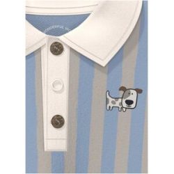 s.Oliver Polo-T-Shirt Hund Ringel mehrfarbig