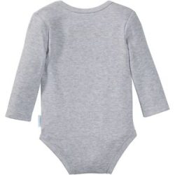 baby-walz 2er-Pack Bodys langarm grau 50/56 unisex