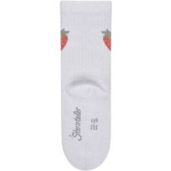 Sterntaler Socken Rippqualität Erdbeere weiss 23/26 unisex