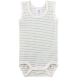 Sanetta 3er-Pack Bodys ohne Arm Punkte Ringel mehrfarbig