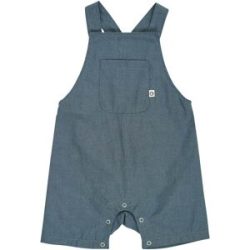 Chambray-Latzhose kurz