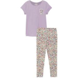 s.Oliver Junior Shirt & Leggings 2 2er Set, gemusterte Leggings und Sommershirt, für Girls