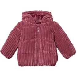 Cord-Steppjacke mit Kapuze Plüschfutter