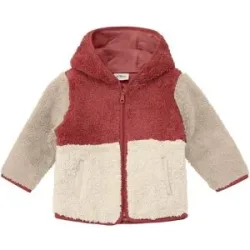 Plüschjacke Colorblock
