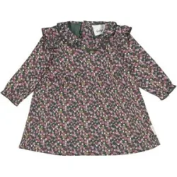 Kleid langarm Blumen Rüschen
