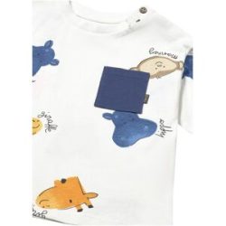 Mayoral T-Shirt Safari-Tiere natur   mehrfarbig