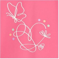 Colorkids Bade-T-Shirt mit UV-Schutz Schmetterling pink