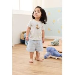 Bornino Musselin-Shorts hellblau 62/68 unisex