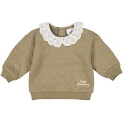 Sweatshirt mit Kragen Herzen gequiltet