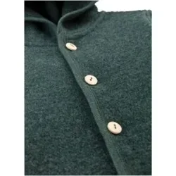 Wollfleece-Overall mit Klappbündchen aus Merinowolle