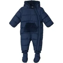 Steppoverall mit abnehmbarem Fuß und Plüschfutter