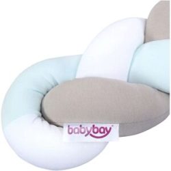 babybay Nestchenschlange Jersey geflochten 180 cm blau unisex