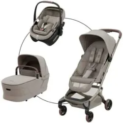 Kombikinderwagen Fame Cabin Trio-Set inkl. Babyschale Coral Slide Pro