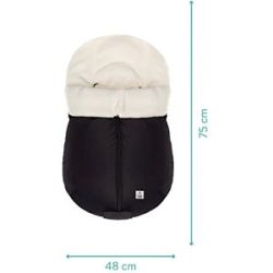 babycab Winterfußsack Naryn für Tragewanne, Babyschale schwarz unisex