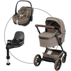 Kombikinderwagen Fame inkl. Babyschale Pebble 360 Pro 2 und Isofix-Basis FamilyFix 360 Pro