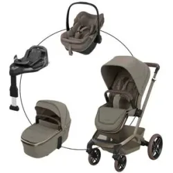 Kombikinderwagen Fame Travel-Set ink. Babyschale Pebble Slide Pro und Isofix-Basis Familyfix Slide Pro