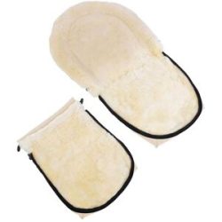 Werner Christ Baby Lammfell-Fußsack Oslo für Babyschale, Tragewanne beige unisex