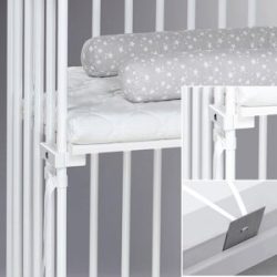 Babybay Tobi, Babybay Boxspring XXL Beistellbett Weiß lackiert