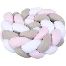 babybay Nestchenschlange Jersey geflochten 200 cm rosa unisex