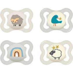 4er-Pack Schnuller Supreme Day+Night Silikon, 0-6 M