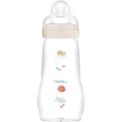 Babyflasche Feel Good matt, Glas, 260 ml, ab 0M