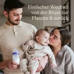 2er-Pack Babyflasche NaturalWave Sauger, Anti-Kolik-Weithals, 330ml