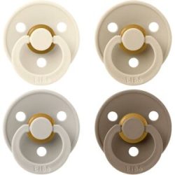 4er-Pack Colour Schnuller Latex, 0-6M