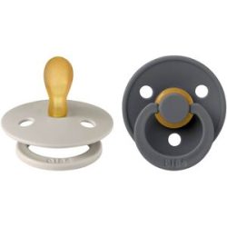 2er-Pack Colour Schnuller Latex, symetrisch, 0-6M