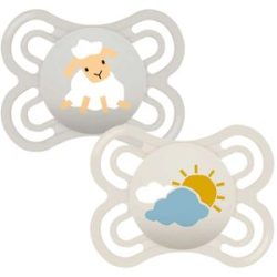 2er-Pack Schnuller Perfect Silikon, 0-6M