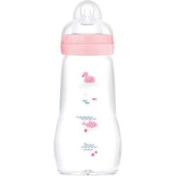 Babyflasche Feel Good matt, Glas, 260 ml, ab 0M
