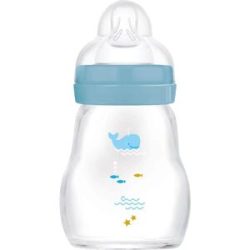 Babyflasche Feel Good matt, Glas, 170 ml, ab 0M