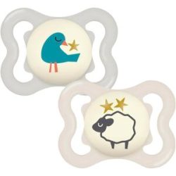 2er-Pack Schnuller Supreme Night Silikon, 0-6M