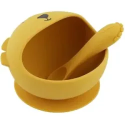 TRIXIE 2-tlg. Esslernset gelb unisex