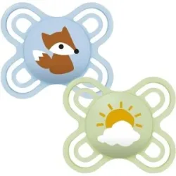 2er-Pack Schnuller Perfect Start Silikon, 0-2M