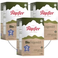 3er Pack Bio Folgemilch 2  600 g