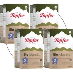 4er Pack Bio Folgemilch 2  600 g