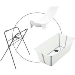 Badewanne inkl. Badewannensitz Newborn Support und Badewannenständer