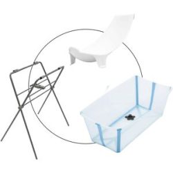 Badewanne inkl. Badewannensitz Newborn Support und Badewannenständer