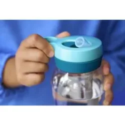 Trinkflasche mit Strohhalm 450ml