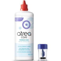 Menicon atrea care Katalysatorperoxid (360ml Peroxidlösung + 1x Kontaktlinsen) Peroxidlösung, Pflegemittel