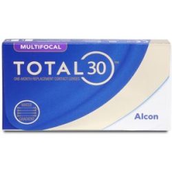 Alcon Total 30 Multifocal (6er Packung) Monatslinsen (-10 dpt, Addition Medium (1.50-2.00) & BC 8.4) mit UV-Schutz